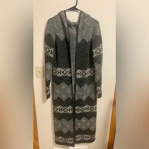 Keren Hart Women’s Duster with Hood Size Large